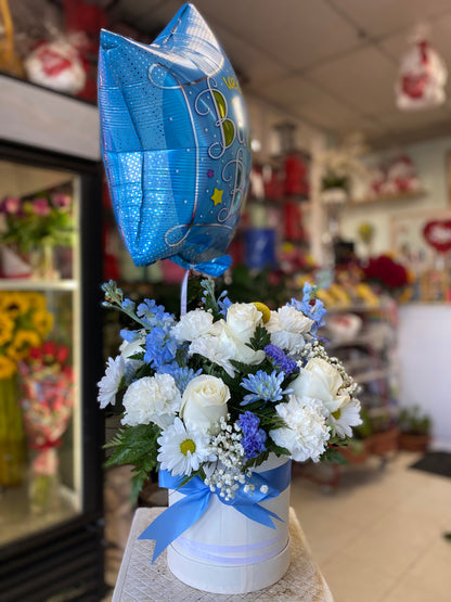 Baby Hat Box w/ Balloon